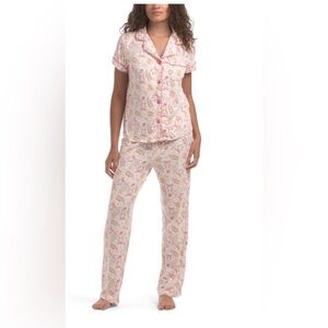 TART Women’s Size Large 2 Piece Bows And Beverages Pajama Set NWTS